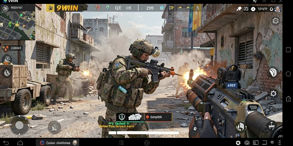 Gameplay mendebarkan di 9WIN dengan aksi FPS seru.