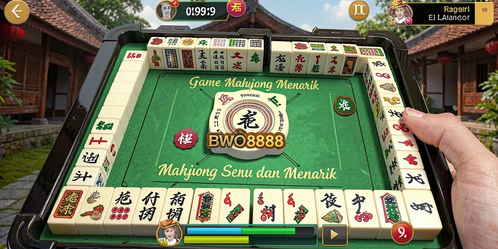 Screenshot gameplay BWO888 menampilkan aksi seru dalam permainan Mahjong.