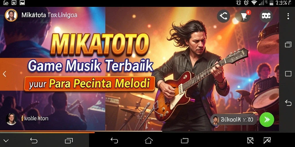Tampilan gameplay MIKATOTO yang menampilkan keseruan bermain musik.