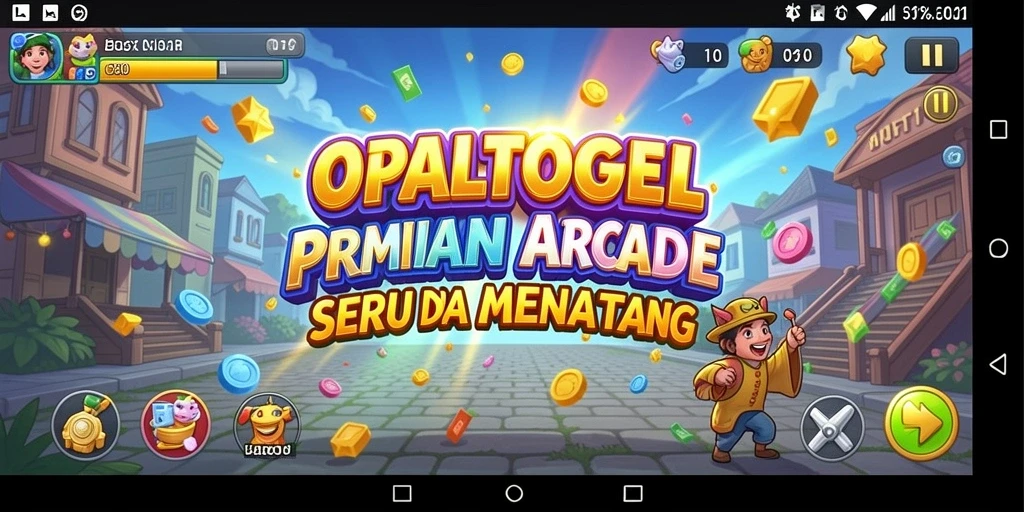 Screenshot OPALTOGEL menunjukkan keseruan gameplay Arcade yang menantang.