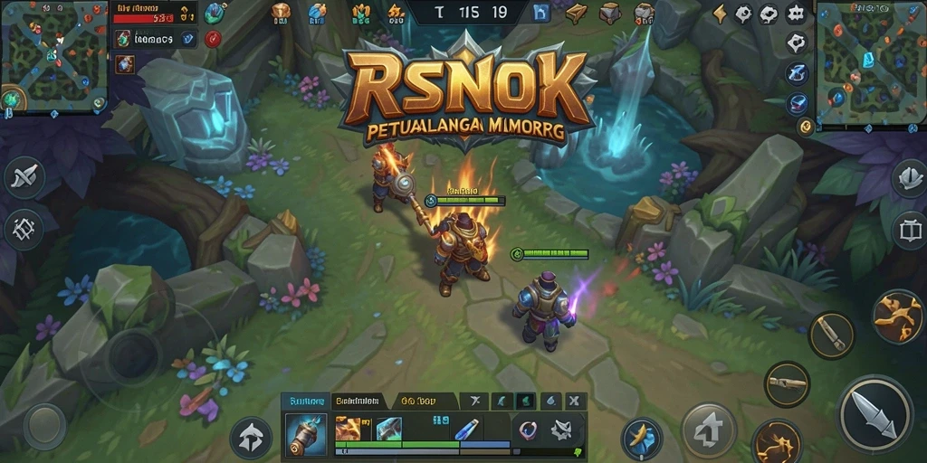Gameplay RSNOK yang menampilkan pertarungan epik di dunia MMORPG.