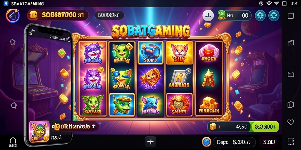 Tampilan gameplay menarik SOBATGAMING yang penuh warna.