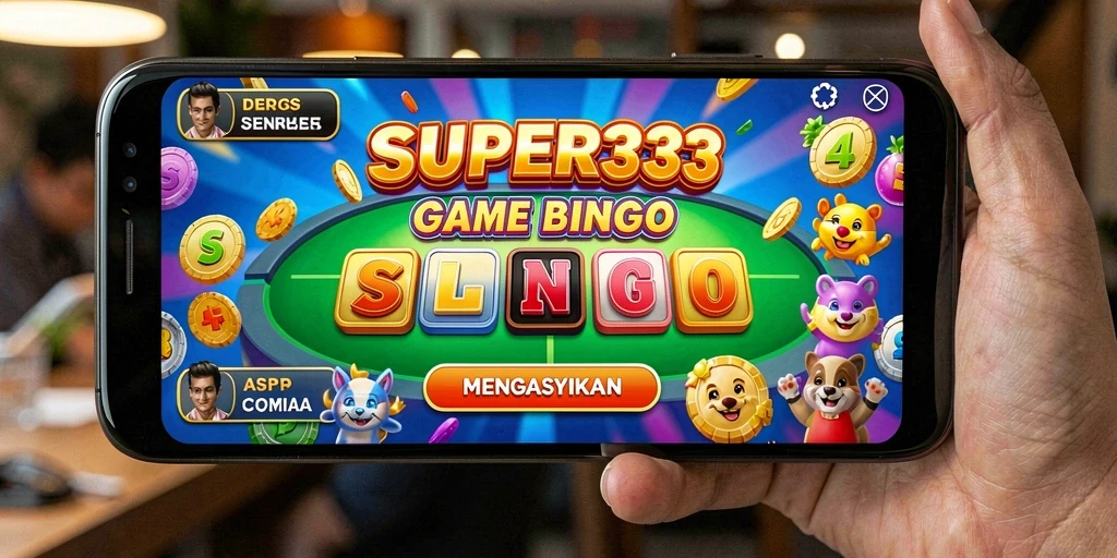 Tampilan gameplay menarik dari SUPER33 dengan suasana Bingo yang seru.