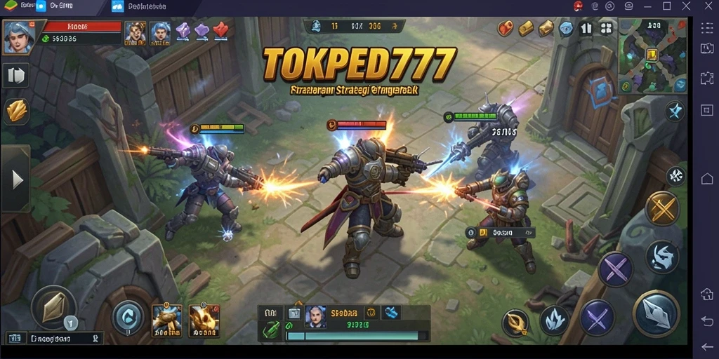 Tampilan gameplay menakjubkan dengan strategi yang mendalam.