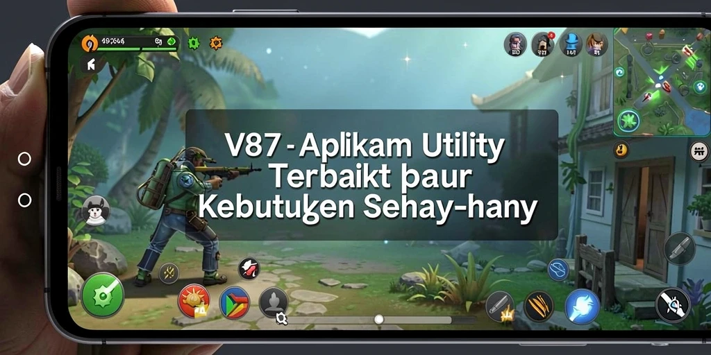 Tampilan antarmuka utama V87 yang intuitif dan praktis.